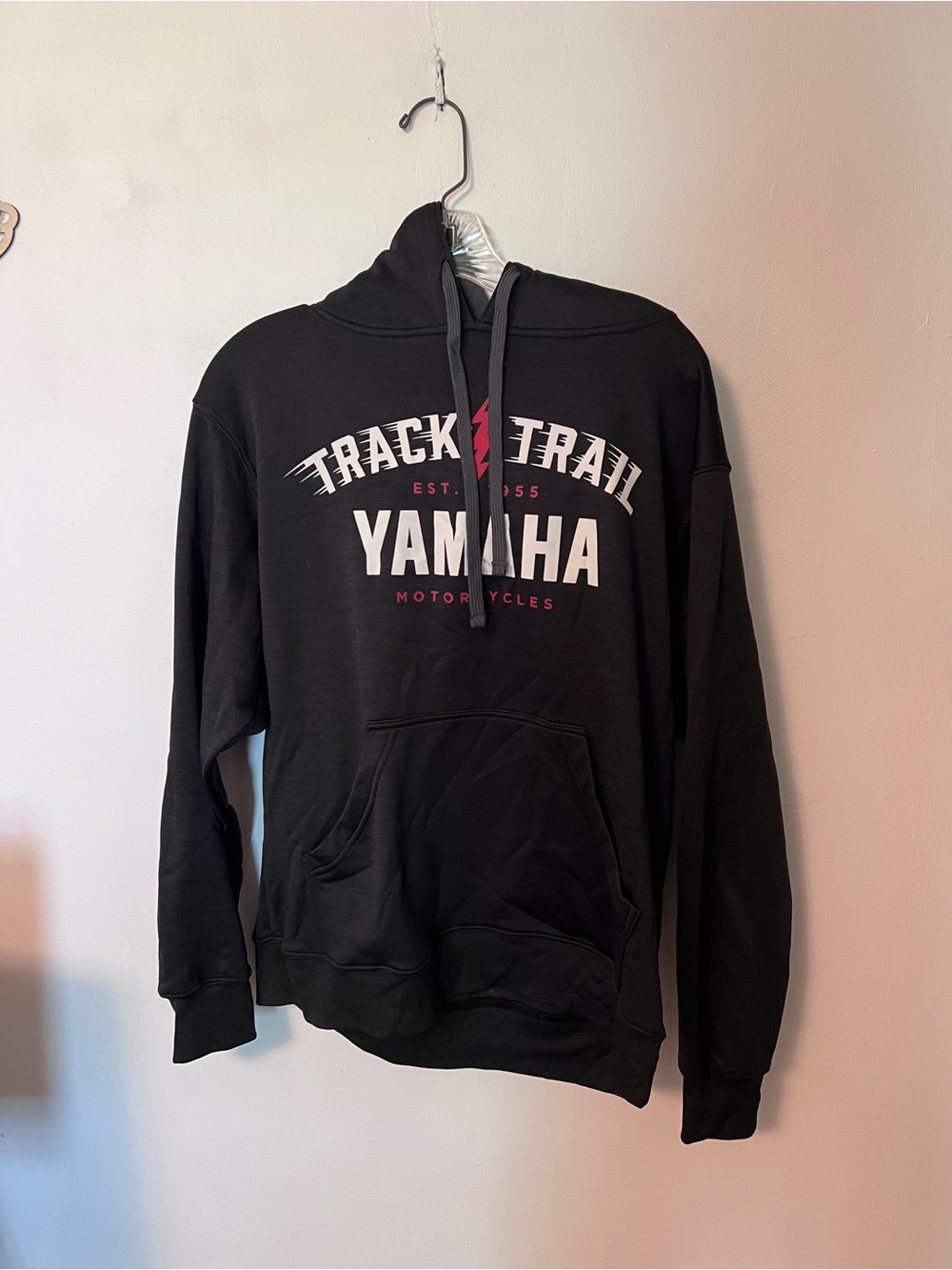 Yamaha Track & Trail Black Hoodie - Men's Performance Hoodie